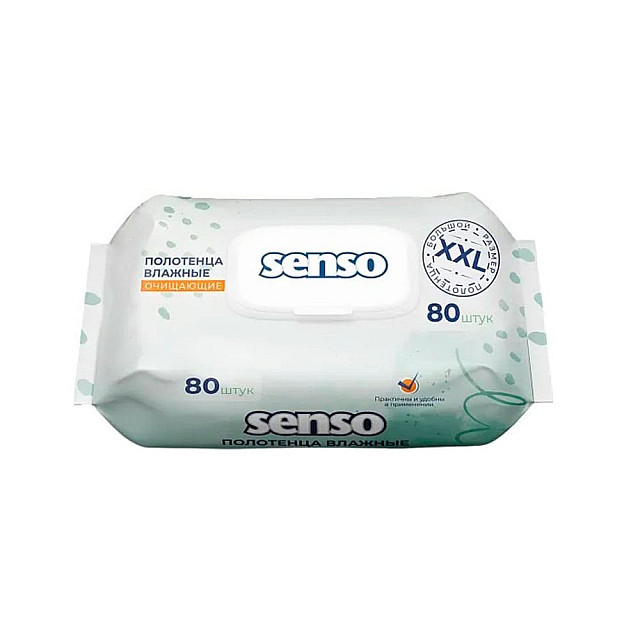 Полотенца влажные Senso 80 шт