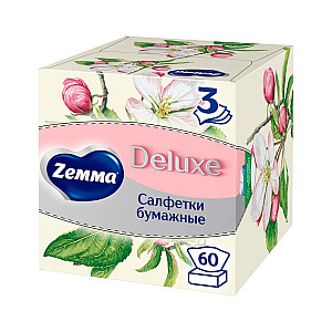 Салфетки бумажные Zemma Deluxe Aroma Collection 3 слоя 60 шт