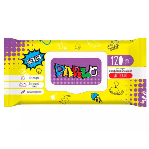 Салфетки влажные Parlo для детей с крышкой 120 шт