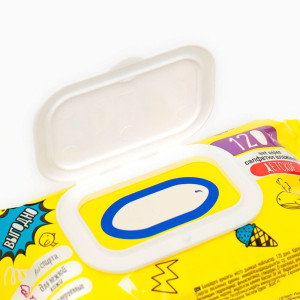 Салфетки влажные Parlo для детей с крышкой 120 шт