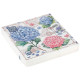Салфетки декоративные Bouquet Home Collection Открытка с гортензиями 37927 33*33 см 3 слоя 20 шт