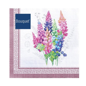 Салфетки декоративные Bouquet Полевые цветы 25236 33*33 см 3 слоя 20 шт