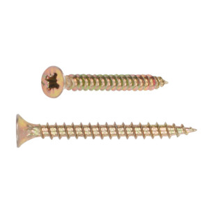 Шуруп универсальный 4.5*50 мм Starfix SMC2-30430-120 желтый цинк 120 шт