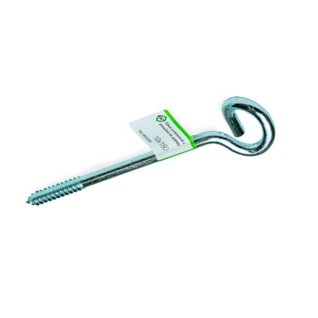 Крюк качельный 10*160 мм ЕКТ B008045 с резьбой по дереву