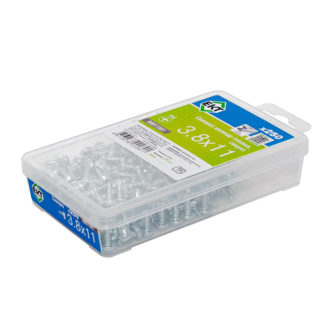 Саморез с цилиндрической коловкой 3.8*11 мм ЕКТ В0011561 цинк 250 шт