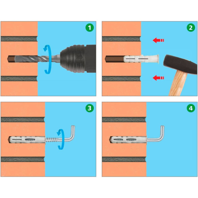 Шуруп 4*60 мм Г-образный Монтаж BM001699 цинк 4 шт