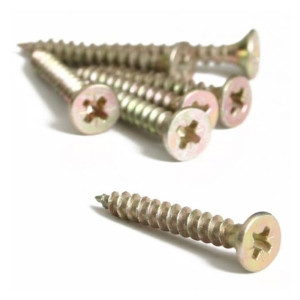 Шуруп универсальный 5*20 мм Starfix SMZ1-35400-50 желтый цинк 50 шт