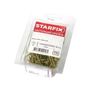 Шуруп универсальный 5*25 мм Starfix SMP2-80405-250 желтый цинк 250 шт