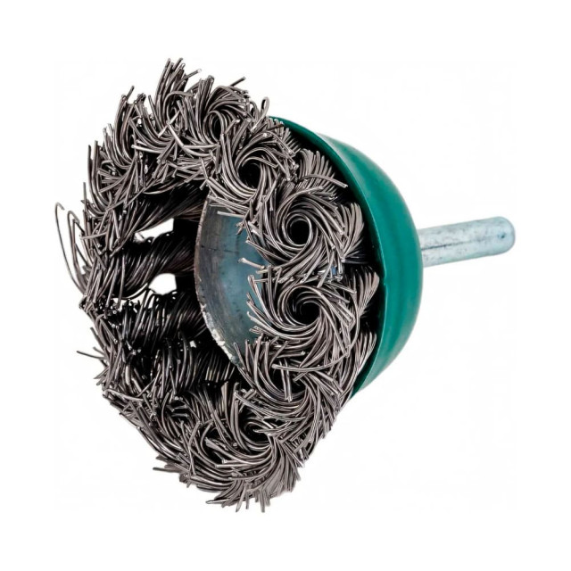 Щетка чашка Волат 81020-75 75 мм косичка