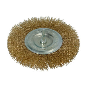 Щетка дисковая Faster Tools 3497 120*35 мм латунная со стержнем