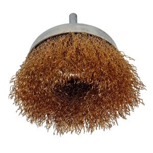 Щетка торцевая Faster Tools 1697 75 мм латунная со стерженем