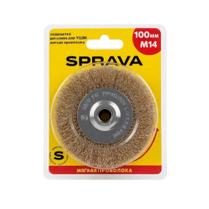 Кордщетка дисковая для ушм Sprava мягкая 100 мм М14