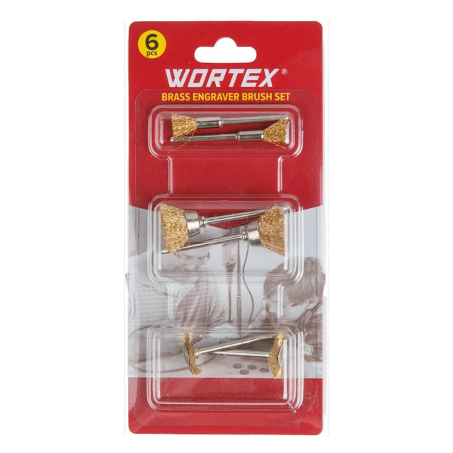 Набор щеток Wortex 1335684 для гравера латунные 6 шт