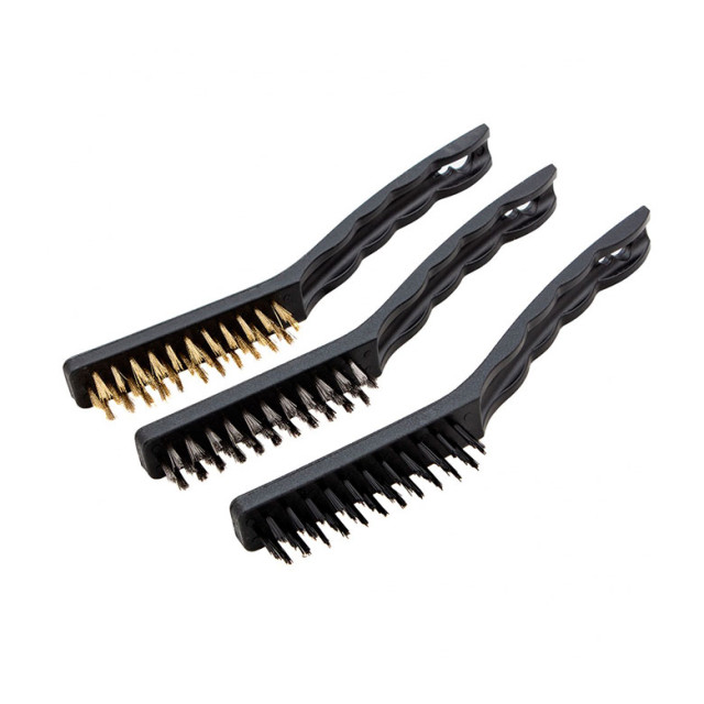 Набор щеток Matrix 74863 металлические с пластмассовой ручкой большие 3 шт