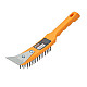Щетка стальная Faster tools FT301-14 с пластиковой ручкой и скребком 5-рядная