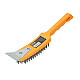 Щетка стальная Faster Tools FT301-15 с пластиковой ручкой и скребком 6-рядная