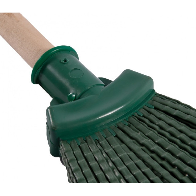 Метла Сибртех 63227 полипропиленовая 295*255*1490 мм веерная деревянный черенок