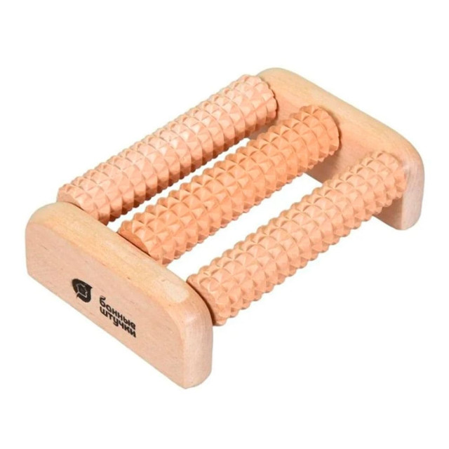 Массажер для ног Банные штучки 40160 деревянный 14*9*4 см