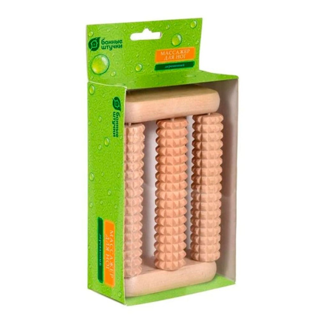 Массажер для ног Банные штучки 40160 деревянный 14*9*4 см