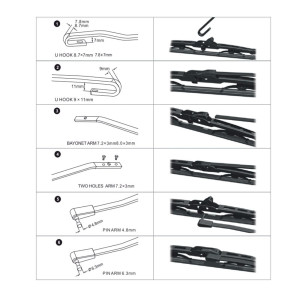Щетка стеклоочистителя каркасная AWM F 14 R 350 мм