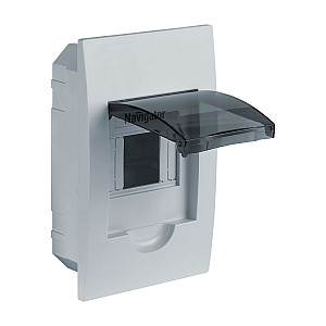 Бокс встраиваемый Navigator 93 801 NSS-DBI-4-WH-IP41 ЩРВ-П-4 модуля пластик