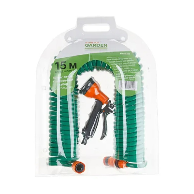 Шланг витой Startul Garden ST6015-03 с поливочным набором 15 м