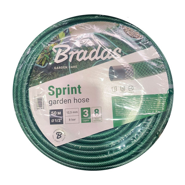 Шланг ПВХ поливочный армированный Bradas Sprint 1/2