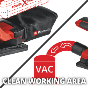 Шлифмашина вибрационная Einhell TC-OS 18/187 Li Solo аккумуляторная