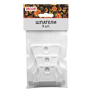 Набор шпателей Decor 308-0009 резиновых 40-60-80 мм 3 шт