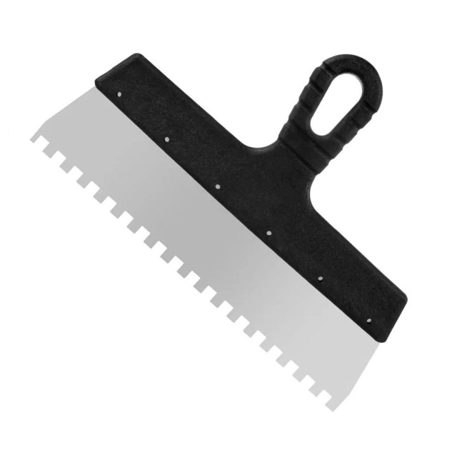 Шпатель фасадный Remocolor Мастер 12-8-300 зубчатый нержавеющая сталь 300 мм зуб 8*8 мм