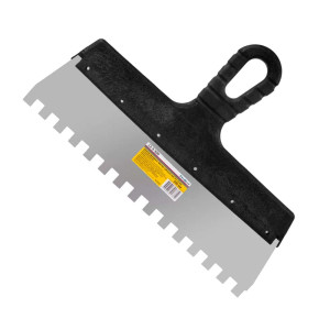 Шпатель фасадный Remocolor Мастер 12-9-300 зубчатый нержавеющая сталь 300 мм зуб 10*10 мм