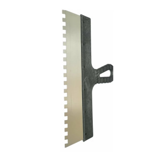 Шпатель фасадный Рошма нержавеющий зубчатый 350 мм зуб10*10 мм