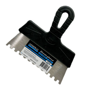 Шпатель фасадный Admiral Ш200ЗП8 зубчатый нержавеющий 200 мм зуб 8*8