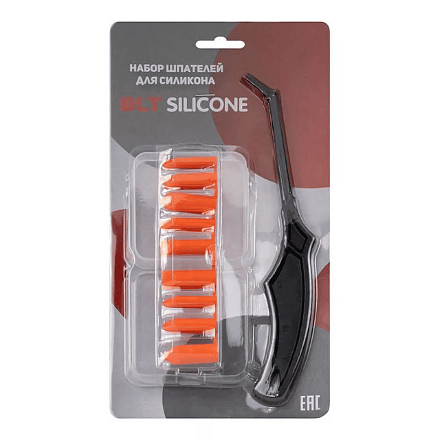 Набор шпателей DLT Silicone 1581 для силикона 9 насадок