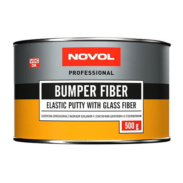 Шпатлёвка Novol Bumper Fiber для пластиков 0.5 кг