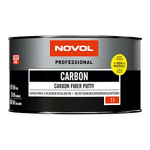 Шпатлёвка Novol Carbon с углеволокном лёгкая 1 л