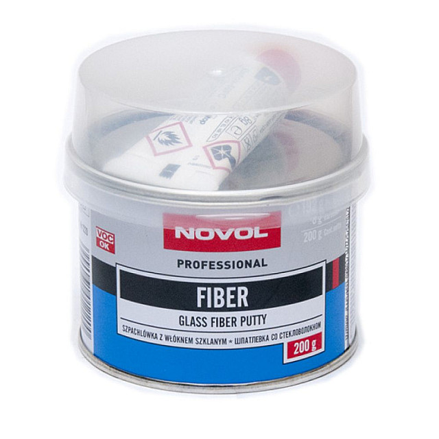 Шпатлёвка Novol Fiber со стекловолокном 0.2 кг