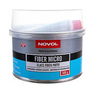 Шпатлёвка Novol Fiber Micro со стекловолокном 0.5 кг