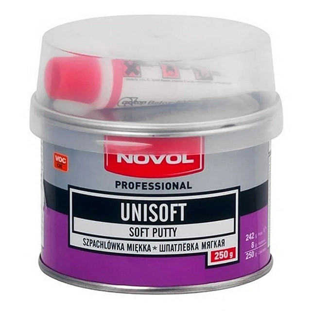 Шпатлёвка Novol Unisoft мягкая 0.25 кг