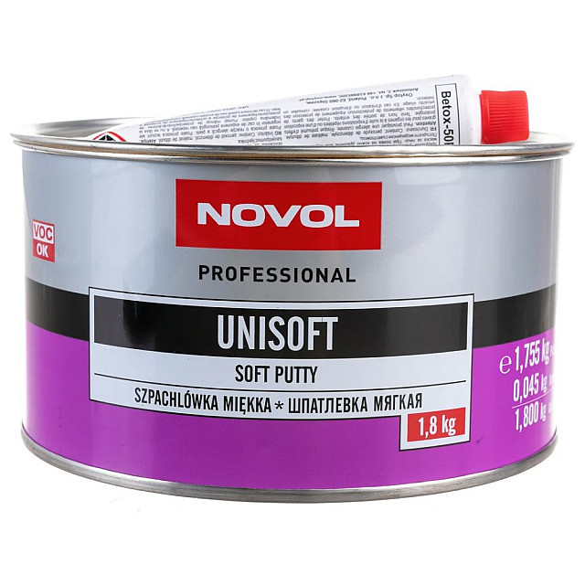 Шпатлёвка Novol Unisoft мягкая 1.8 кг