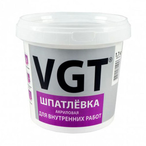 Шпатлевка VGT для внутренних работ 1.7 кг