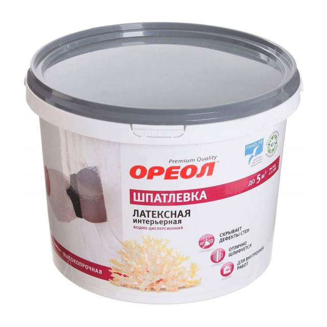 Шпатлевка интерьерная Ореол латексная 4 кг