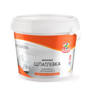 Шпатлевка Olecolor акриловая для стен и потолков 1.8 кг
