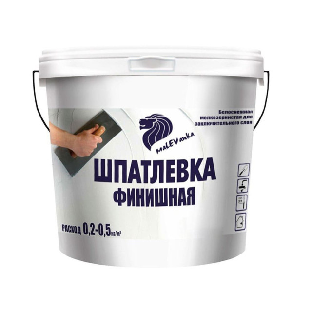 Шпатлевка Malevanka Финиш для внутренних работ 3 л