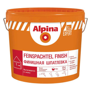 Шпатлевка Alpina Expert Feinspachtel Finish белая 25 кг