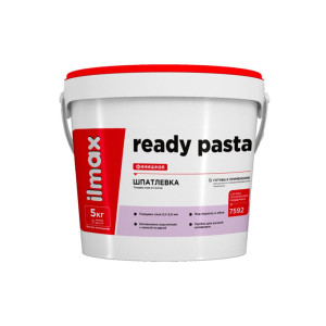 Шпатлевка финишная ilmax ready pasta белая 5кг