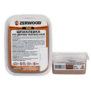Шпатлевка Zerwood SHD по дереву латексная орех 0.3 кг