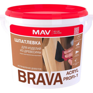 Шпатлевка MAV Brava Acryl Profi-1 для изделий из древесины дуб 0.5 л