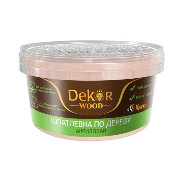 Шпатлевка по дереву Dekor бук 0.4 кг