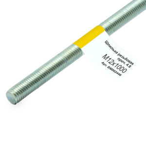 Шпилька резьбовая М12*1000 мм Монтаж BM002446 цинк